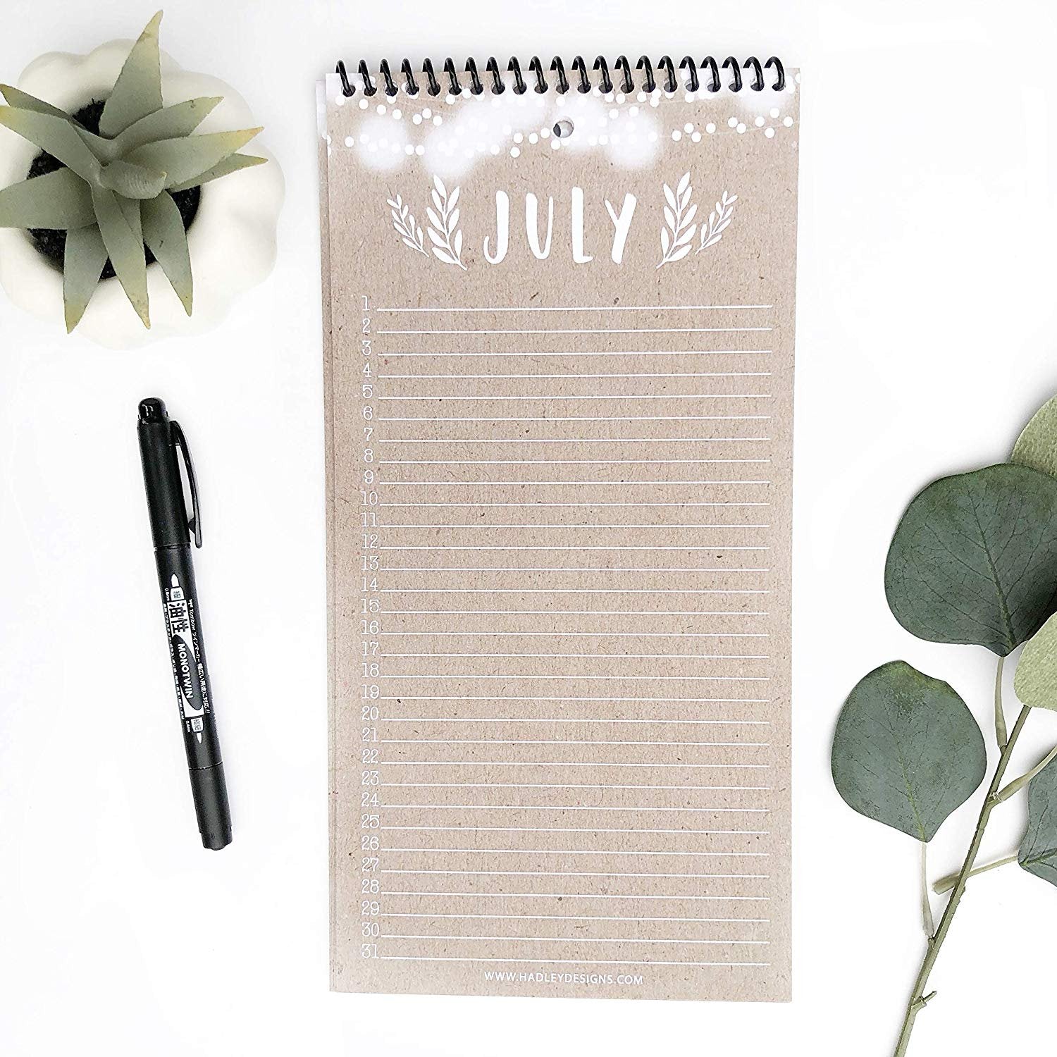 Perpetual Calendar | 12 Months | Home & Organization
