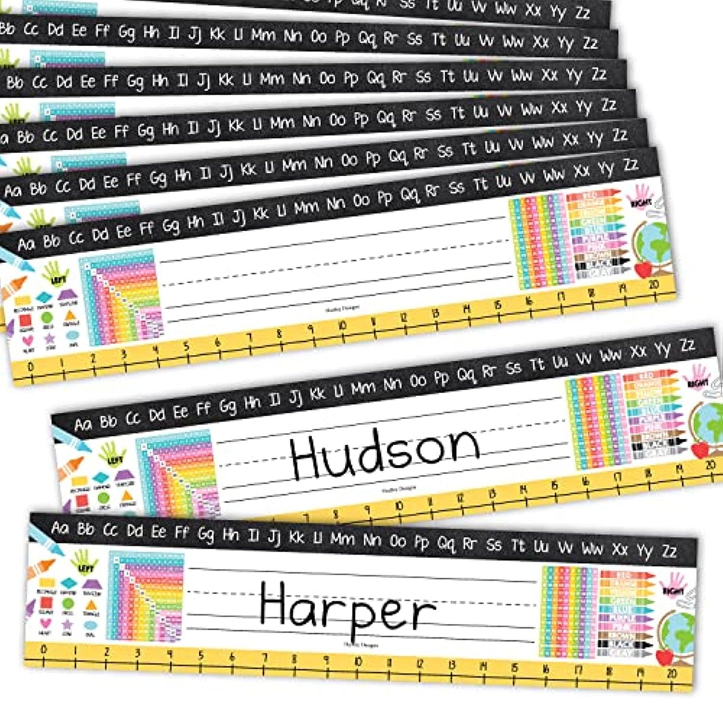 Classroom Name Plates | Set of 25 | Classroom Supplies