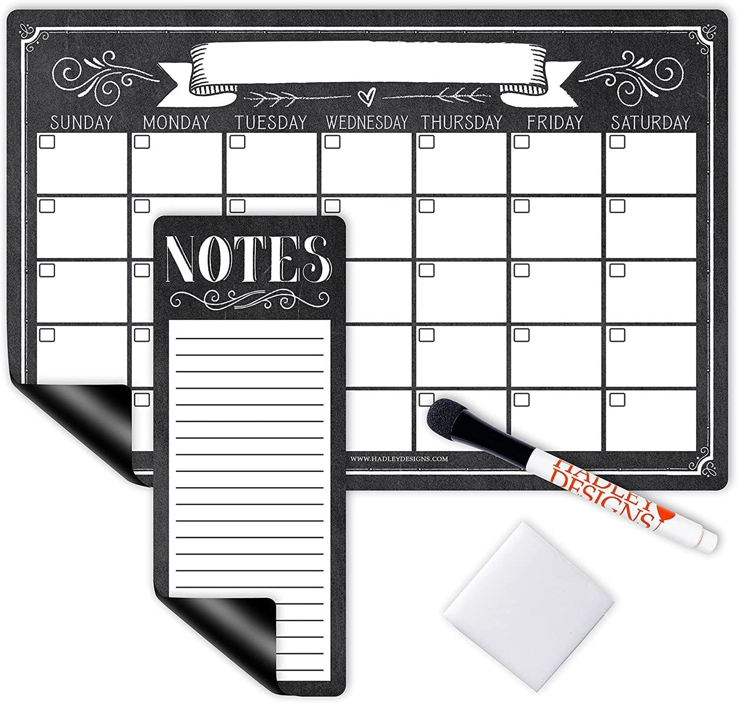 Vintage Magnetic Calendar | Dry-Erase | Calendars & Planners