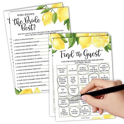 Who Knows The Bride Best | Find The Guest | Set of 20 | Bridal Shower Games