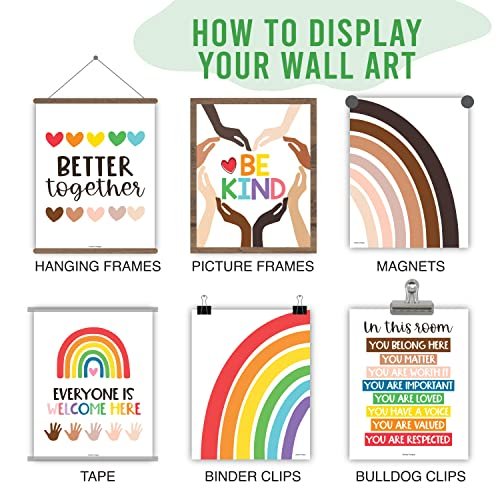 Rainbow Diversity Posters | Set of 6 | Educational Posters