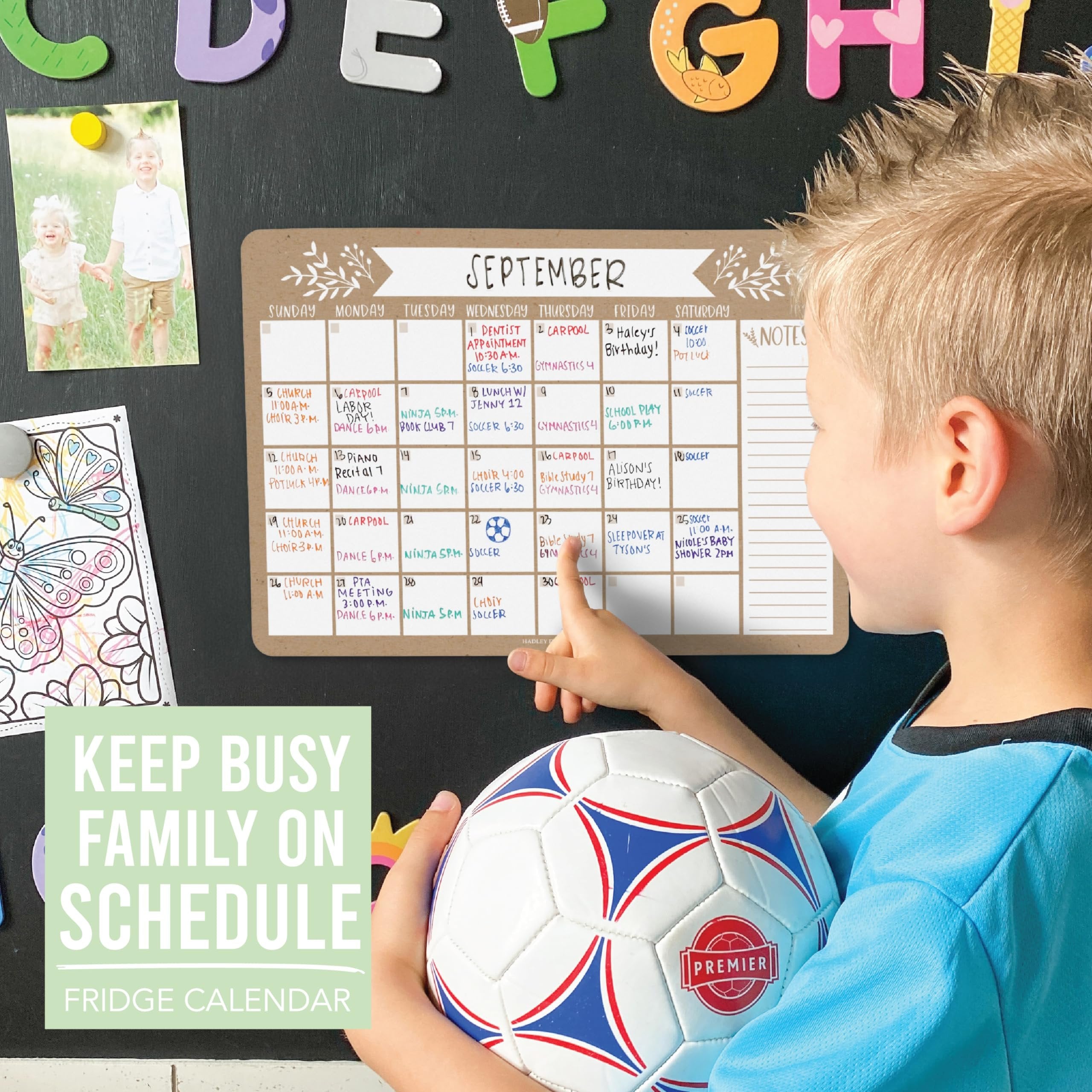 Magnetic Monthly Calendar | Fridge Magnet | Home Organization
