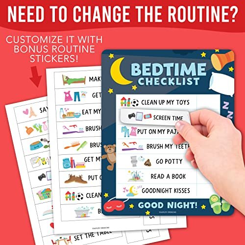 Doodle Day & Night Routine Charts | Daily Schedule | Educational Charts