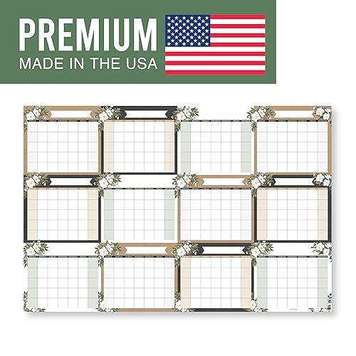 Magnolia Undated Yearly 12-Month Calendar | Dry Erase | Calendars & Planners