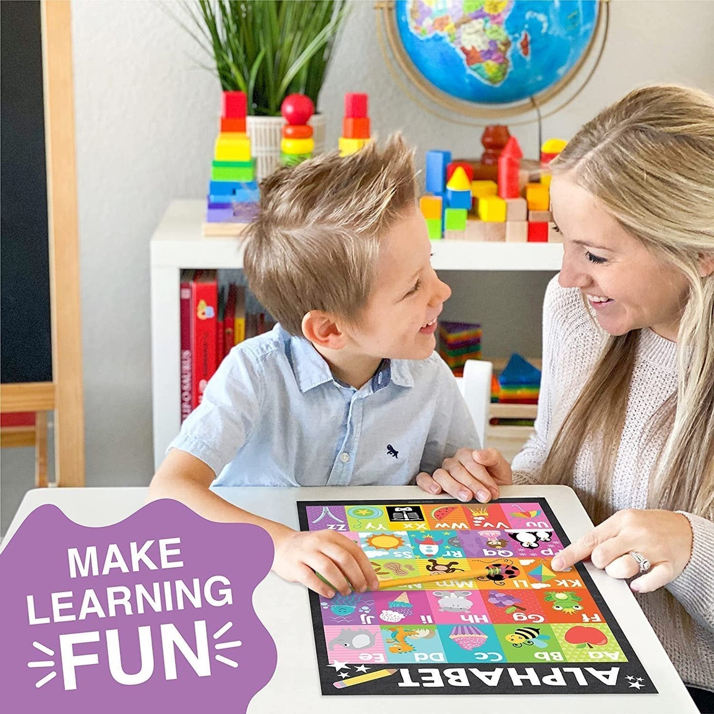 ABC, Days, Months, & Weather Prek Posters | Set of 4 | Educational Posters