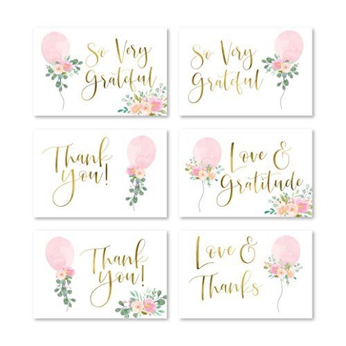 Folded Thank You Cards | Set of 24 | Baby Shower