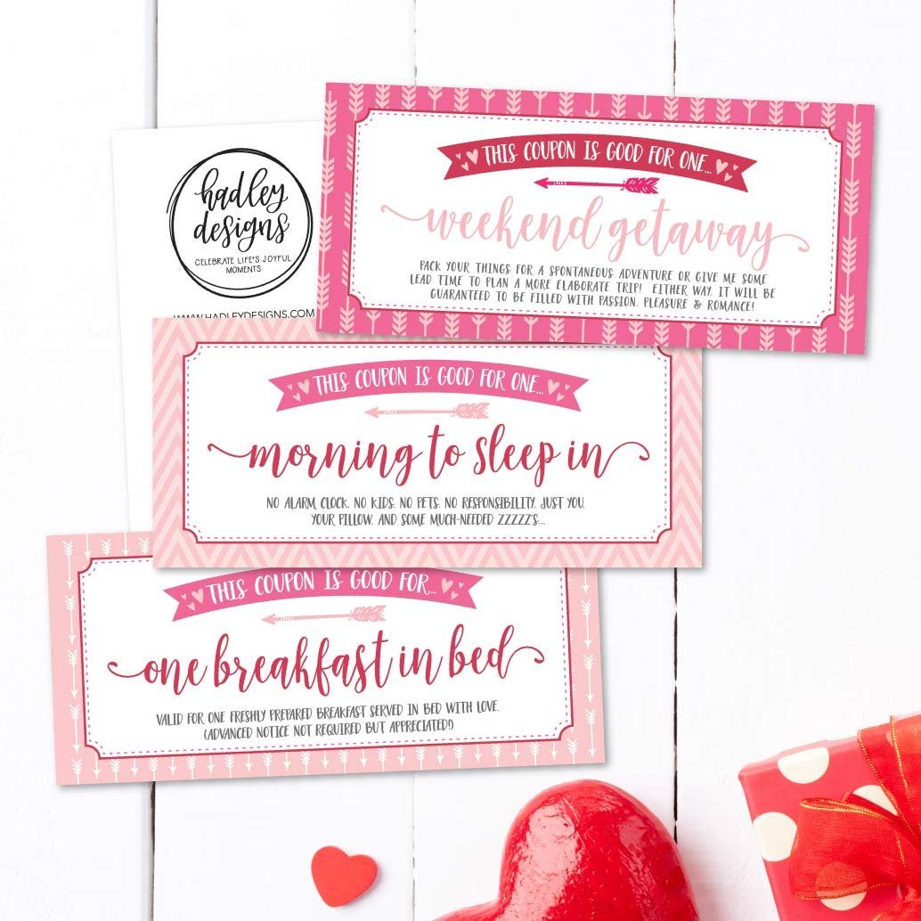 15 Pink and Red Love Coupons