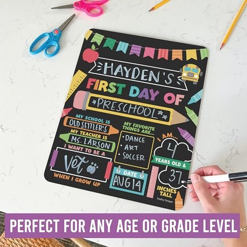 First Day of School Boards | Dry Erase | School Supplies