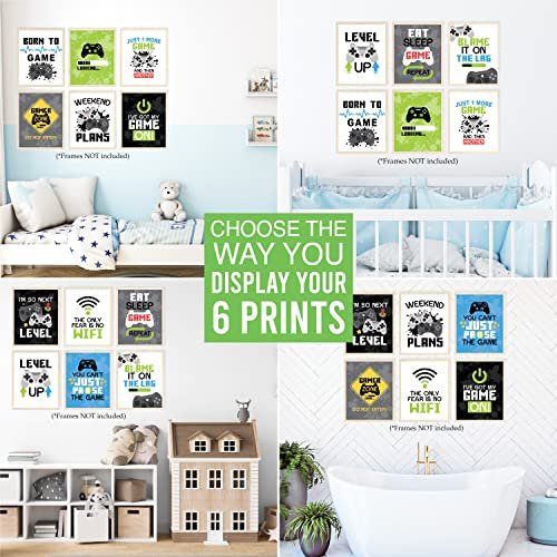 Gaming Children's Wall Art | Set of 6 | Home Decor