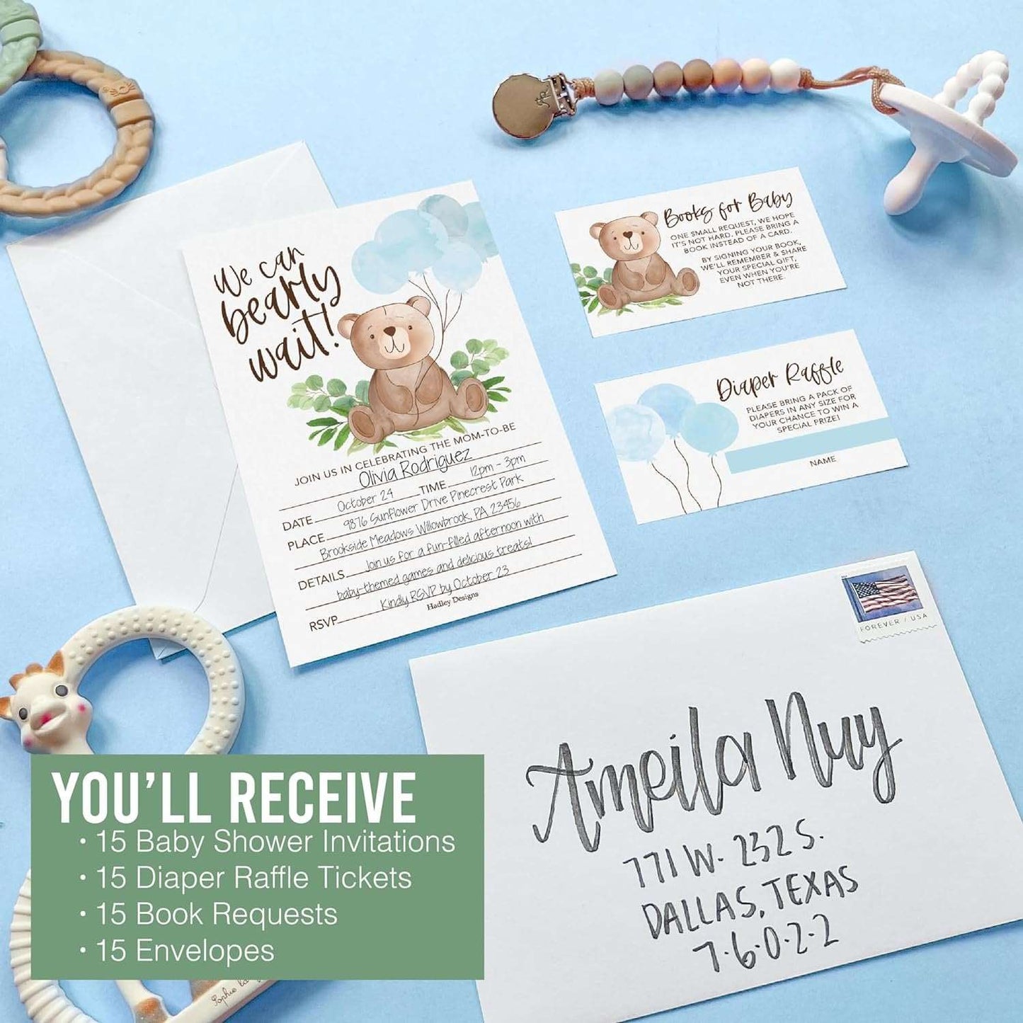 15 Bear Baby Shower Invitations For Boy Baby Shower Ideas - Boy Baby Shower Invites For Boy, Boy Baby Shower Invitations Boy With Diaper Raffle, Baby Boy Shower Invitations, Baby Invitations