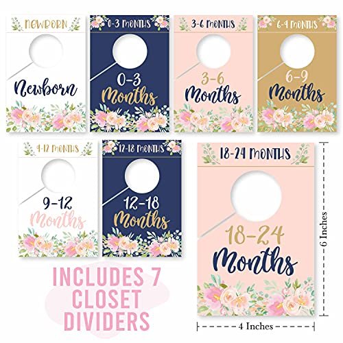 Baby Closet Dividers | Set of 7 | Nursery Decor