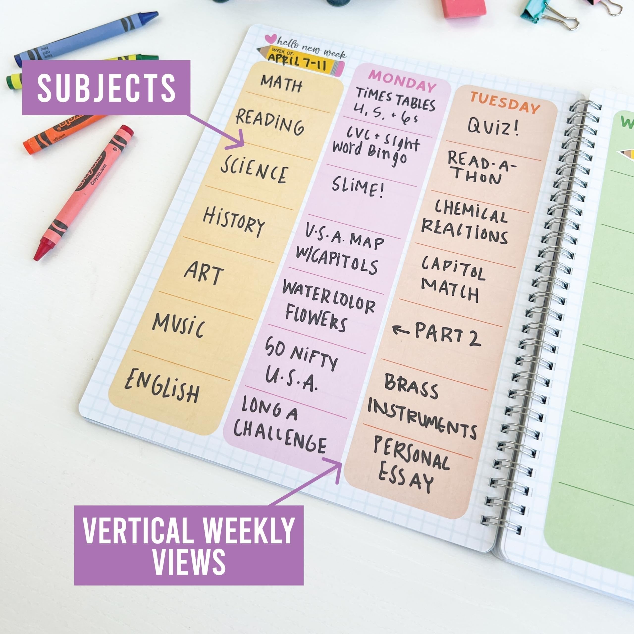 Undated Teacher Planner | 2025-2026 | Teaching Supplies - SAMPLE