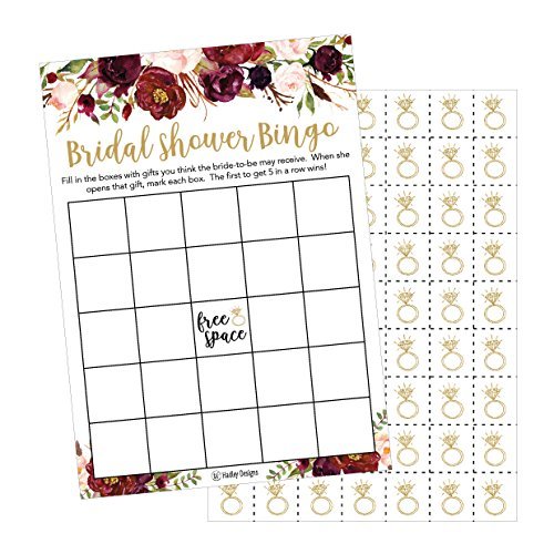 Bridal Shower Bingo | Set of 25 | Wedding Supplies