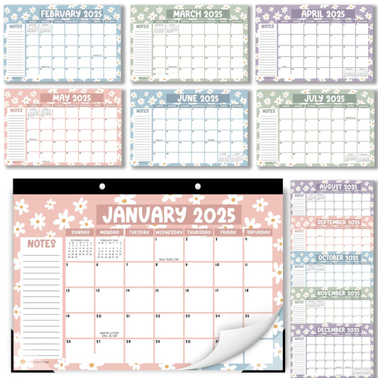 Daisy Large Desk Calendar | 18-Month | 2025-2026 | Calendars & Planners