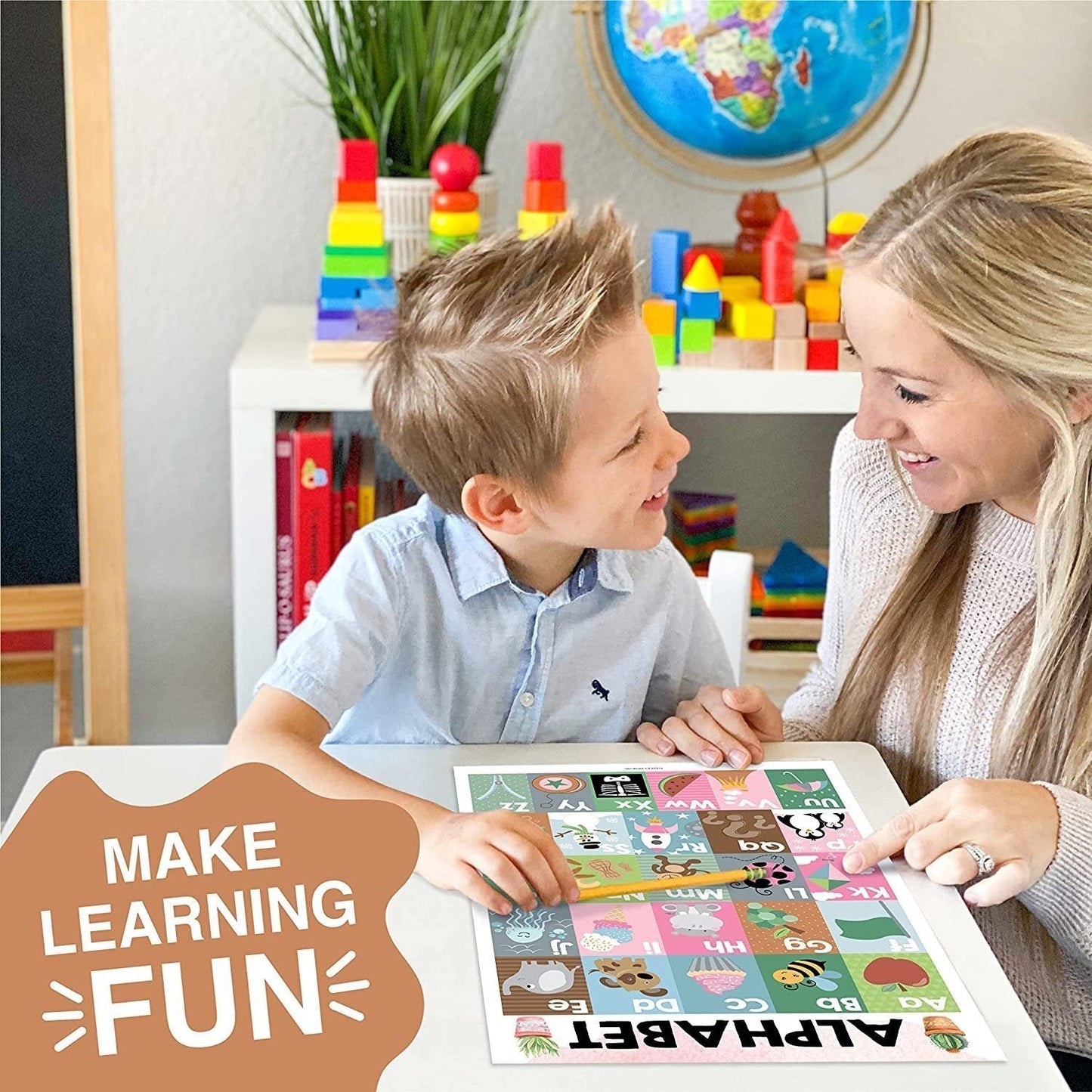 ABC, Days, Months, & Weather Prek Posters | Set of 4 | Educational Posters