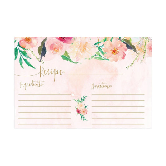 Recipe Cards, (Set of 50) 4x6 Recipe Cards, Blank Recipe Cards, Recipe Cards ...