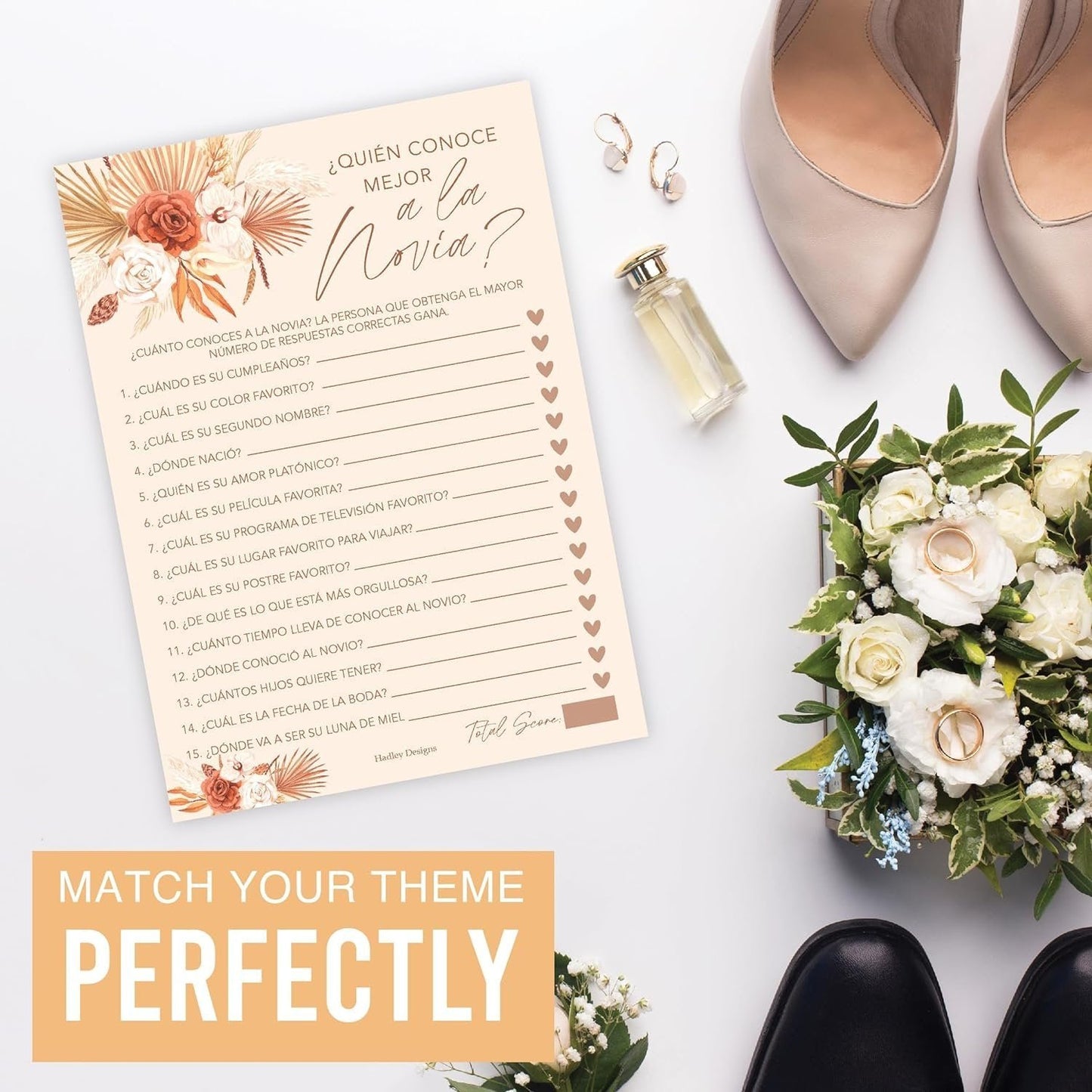 Mad Libs en español y Quién conoce mejor a la novia | Juego de 20 | Juegos para despedidas de soltera en español