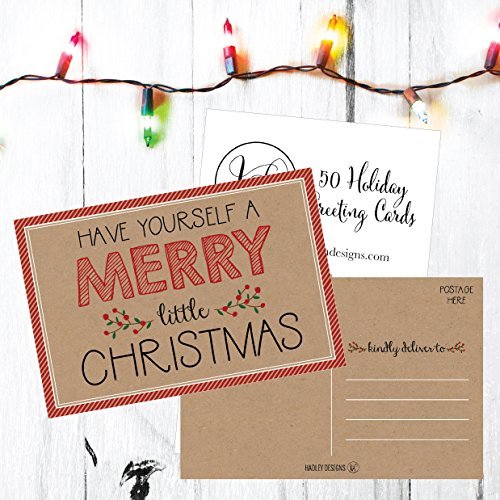 Christmas Holiday Postcards | Set of 50 | Greeting Cards