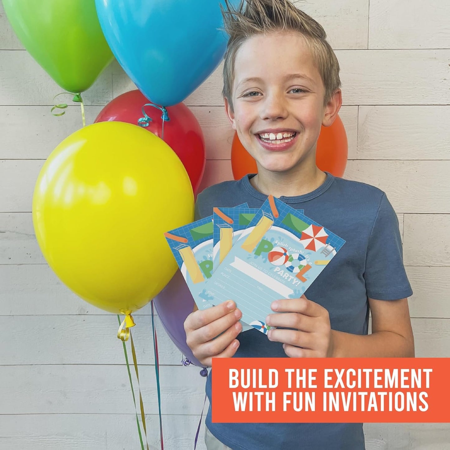 Boys Birthday Invitations | Set of 15 | Kid's Party