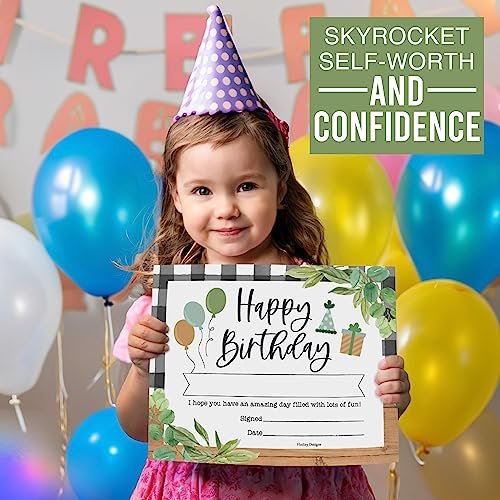 Farmhouse Birthday Certificates | Set of 25 | Birthday Gifts