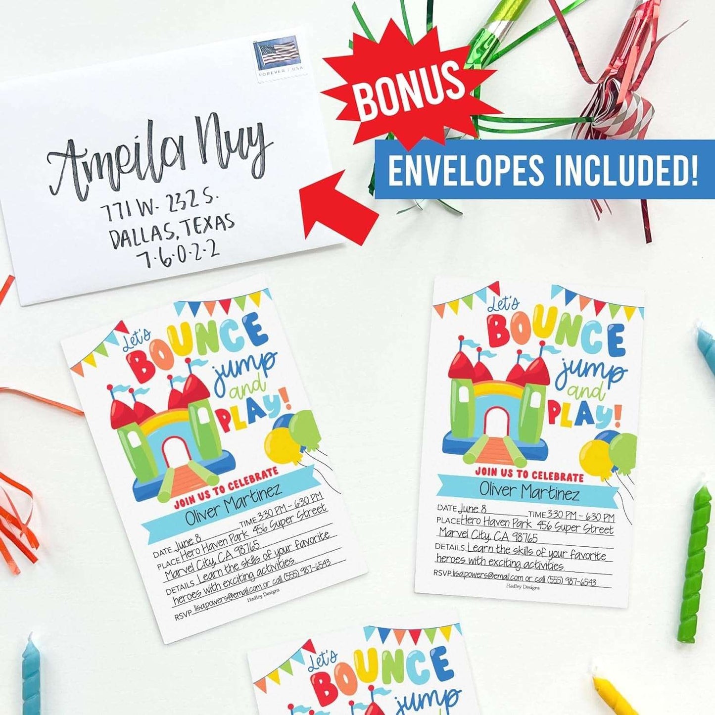 15 Bounce House Birthday Invitations For Boys - Jump Birthday Invites For Boy, Birthday Party Invitations For Boys Birthday Invitations, Boy Birthday Invitations Boy, Invitations For Birthday Party