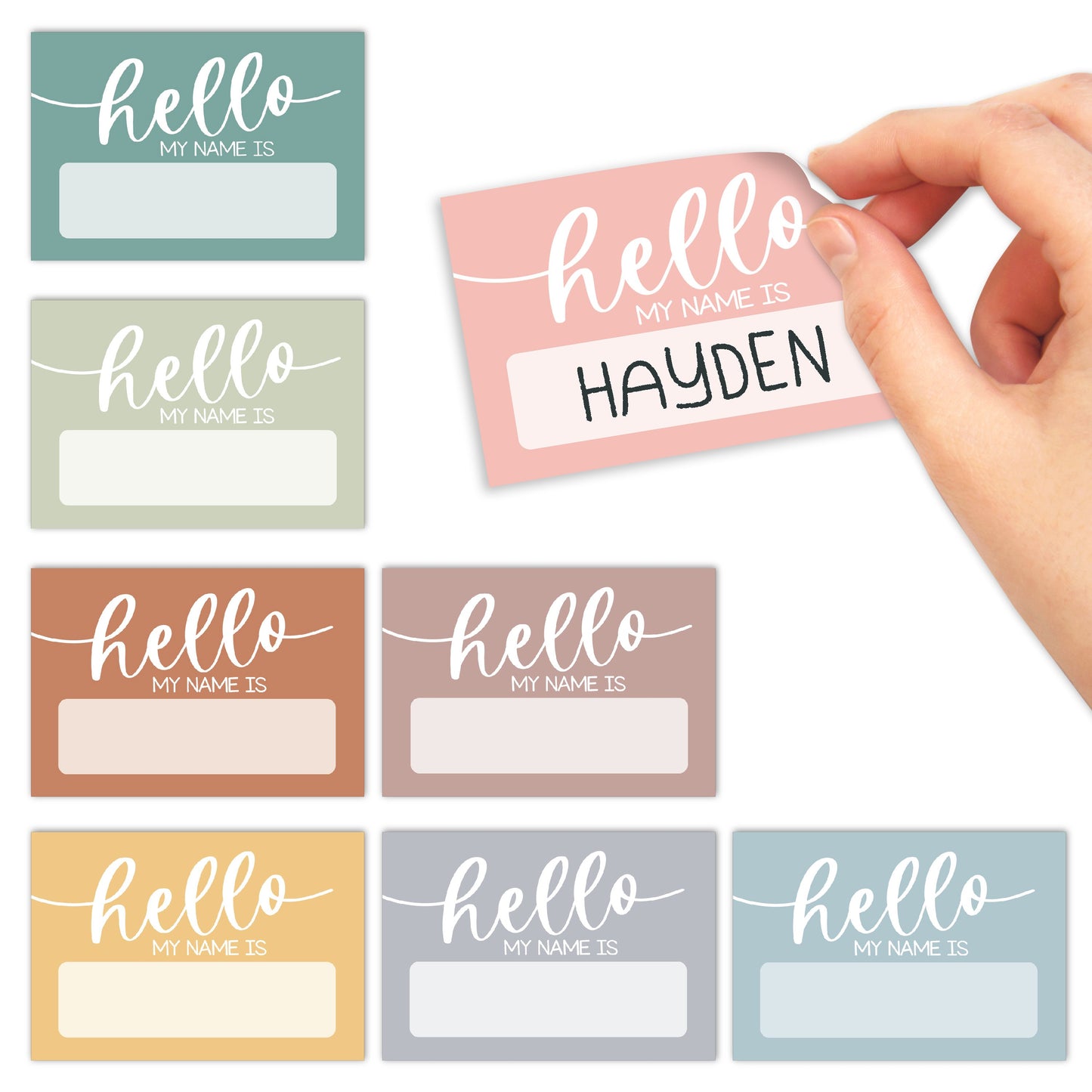 Name Tag Stickers | Set of 56 | Classroom Supplies