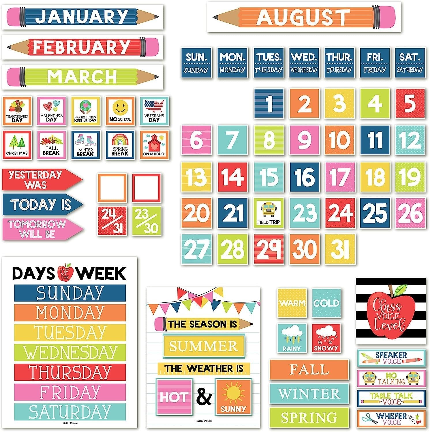Classroom Calendar | Bulletin Board | Classroom Supplies