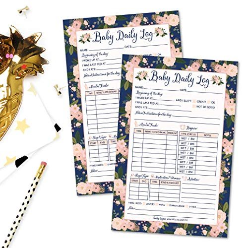 Nanny Baby Log | 50 Sheets | Baby Supplies