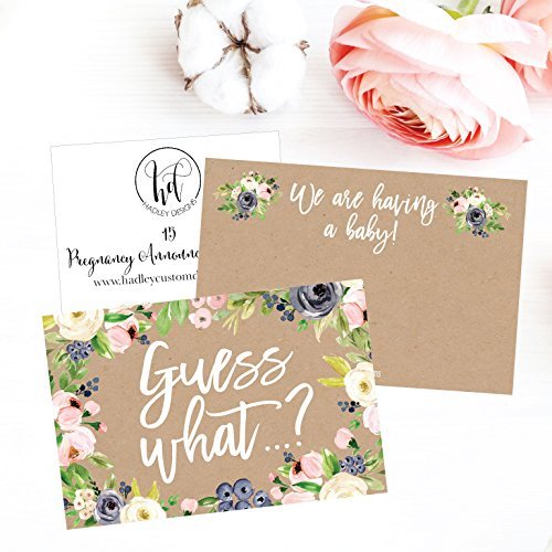 Pregnancy Announcement Postcards | Set of 25 | Greeting Cards