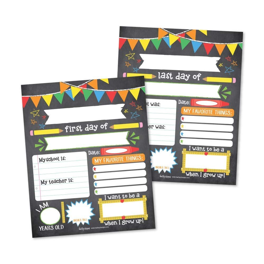 Back To School Signs | Set of 10 | School Supplies