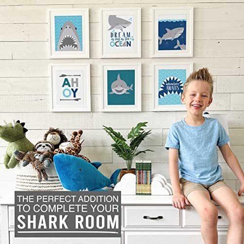 Shark Children's Wall Art | Set of 6 | Home Decor