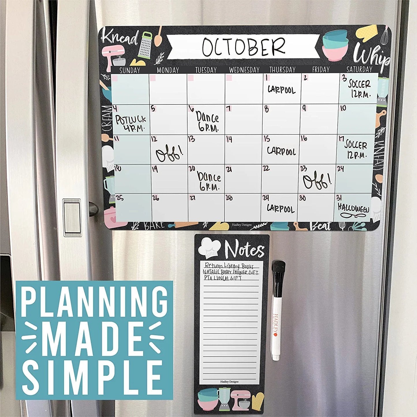 Doodle Magnetic Calendar | Dry-Erase | Calendars & Planners