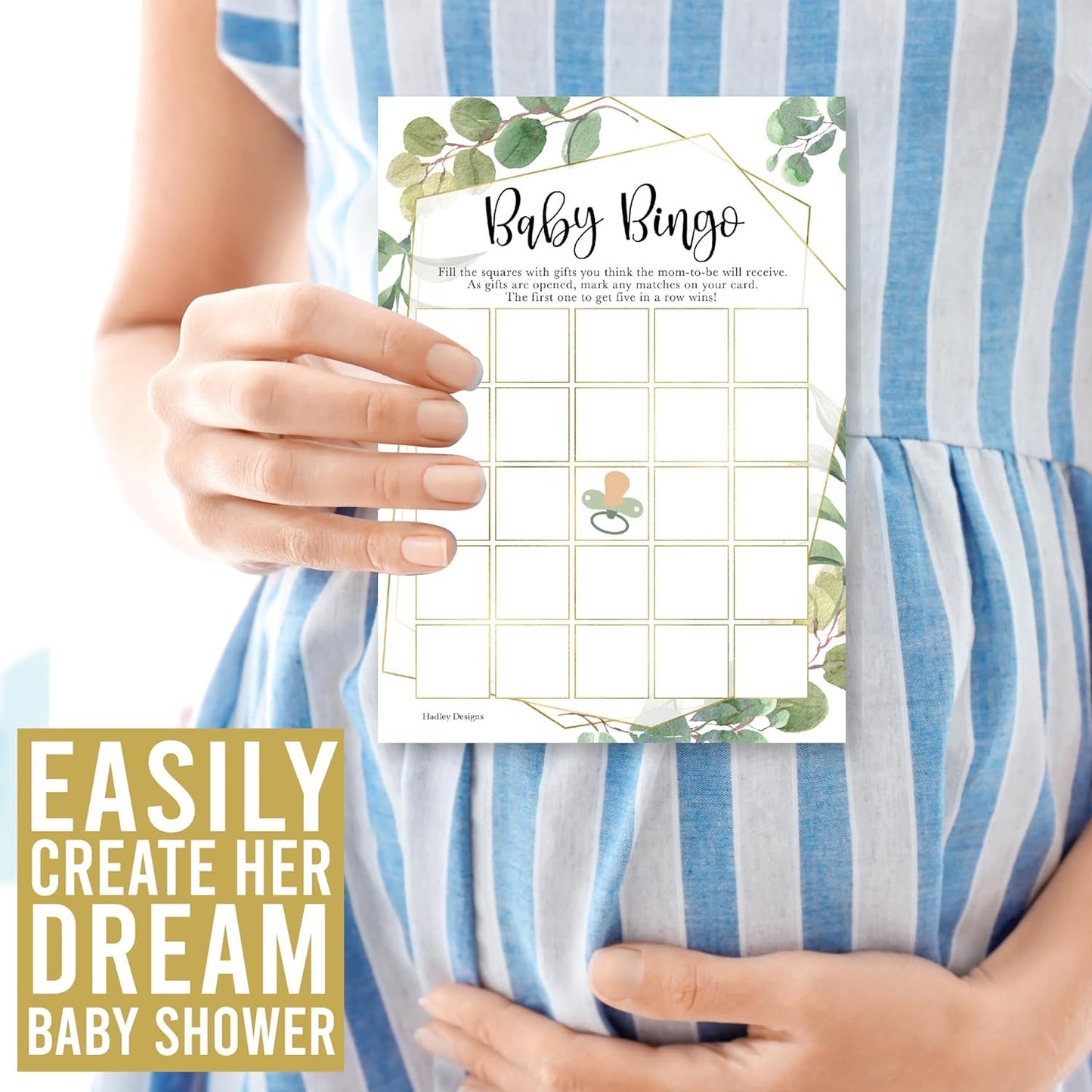 20 Greenery Baby Shower Games Gender Neutral - Hilarious Baby Shower Games For Girl, Funny Baby Shower Games Boy, Baby Girl Baby Shower Bingo Game Girl, Baby Games For Baby Shower Tradition Cards