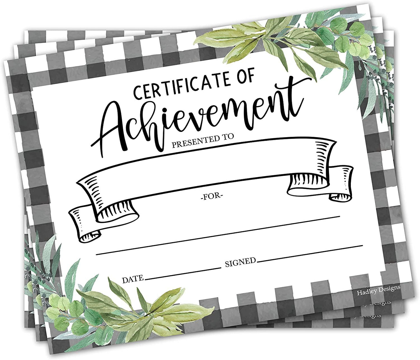 Kids & Adults Certificate of Achievement | Set of 25 | Trophies & Awards