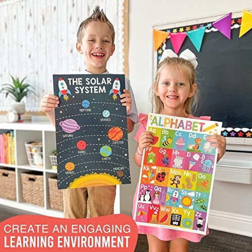 PreK Educational Posters | Set of 16 | Classroom Supplies