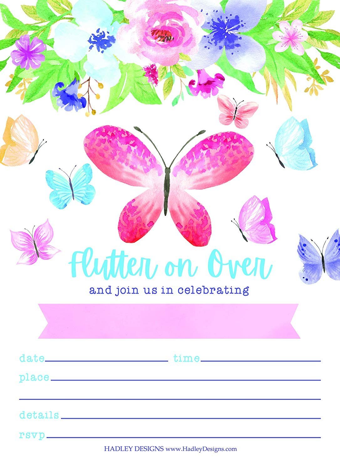 Birthday Girl Invitations | Set of 25 | Kid's Party