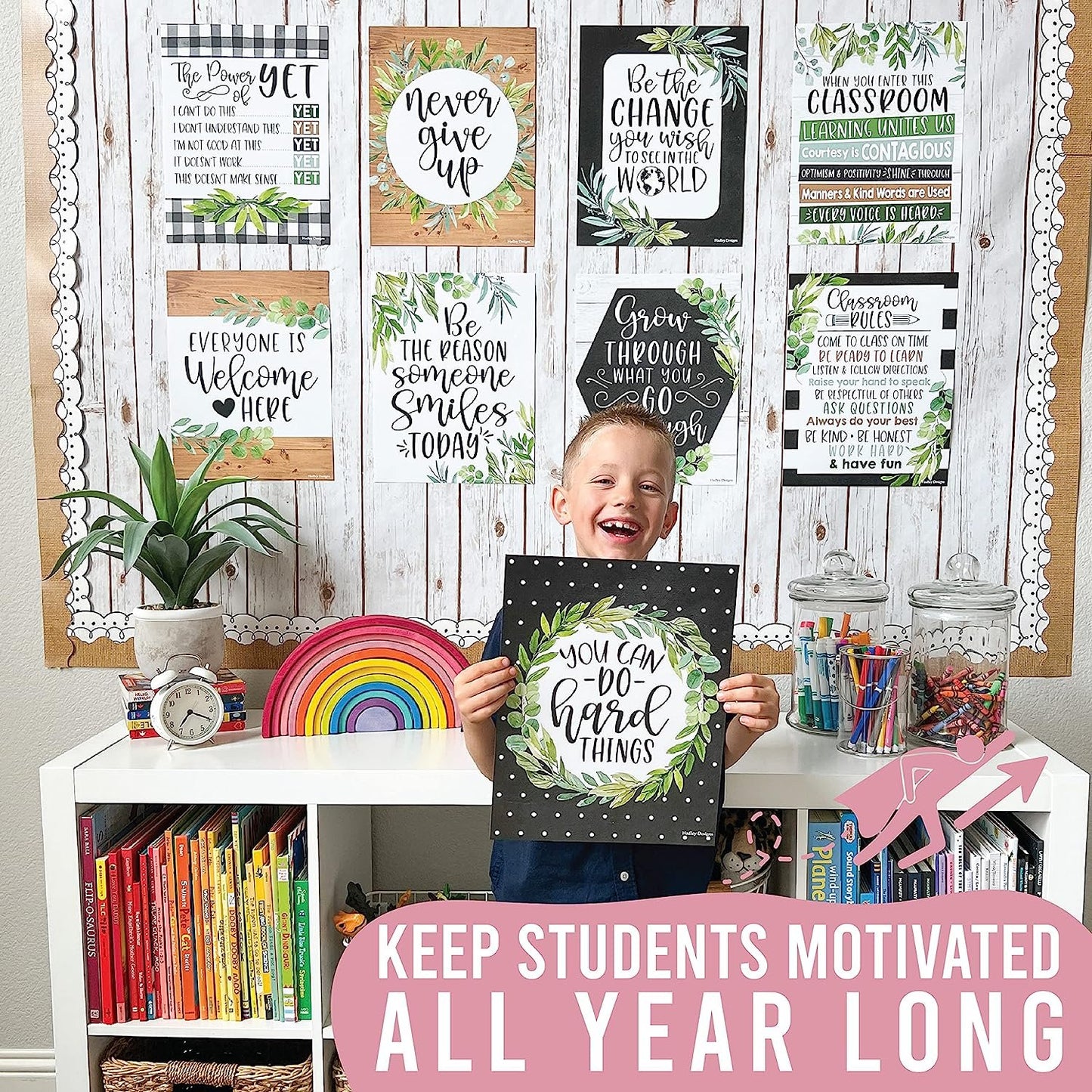 Classroom Motivational Posters | Set of 9 | Educational Supplies