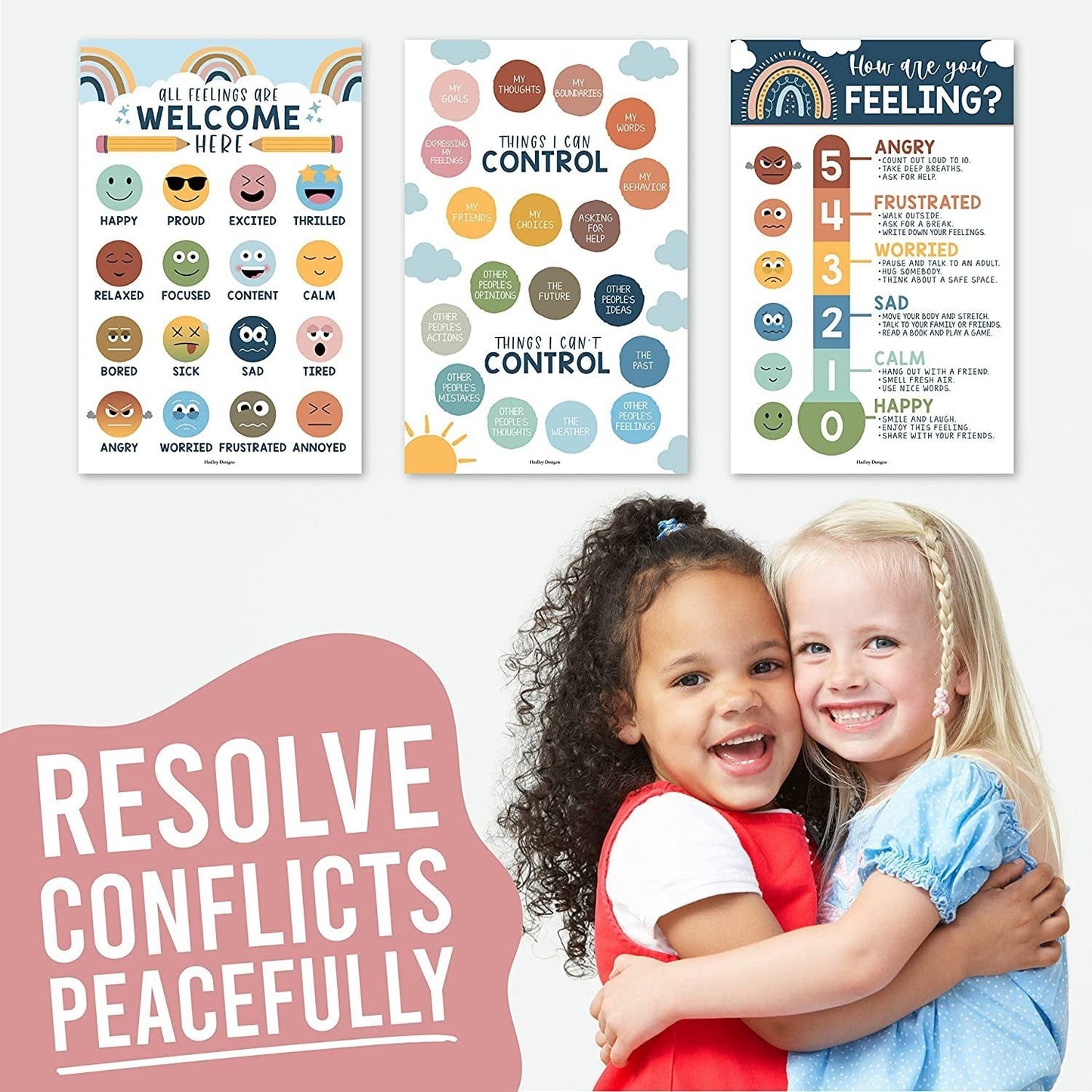 Feelings Posters | Set of 4 | Educational Posters