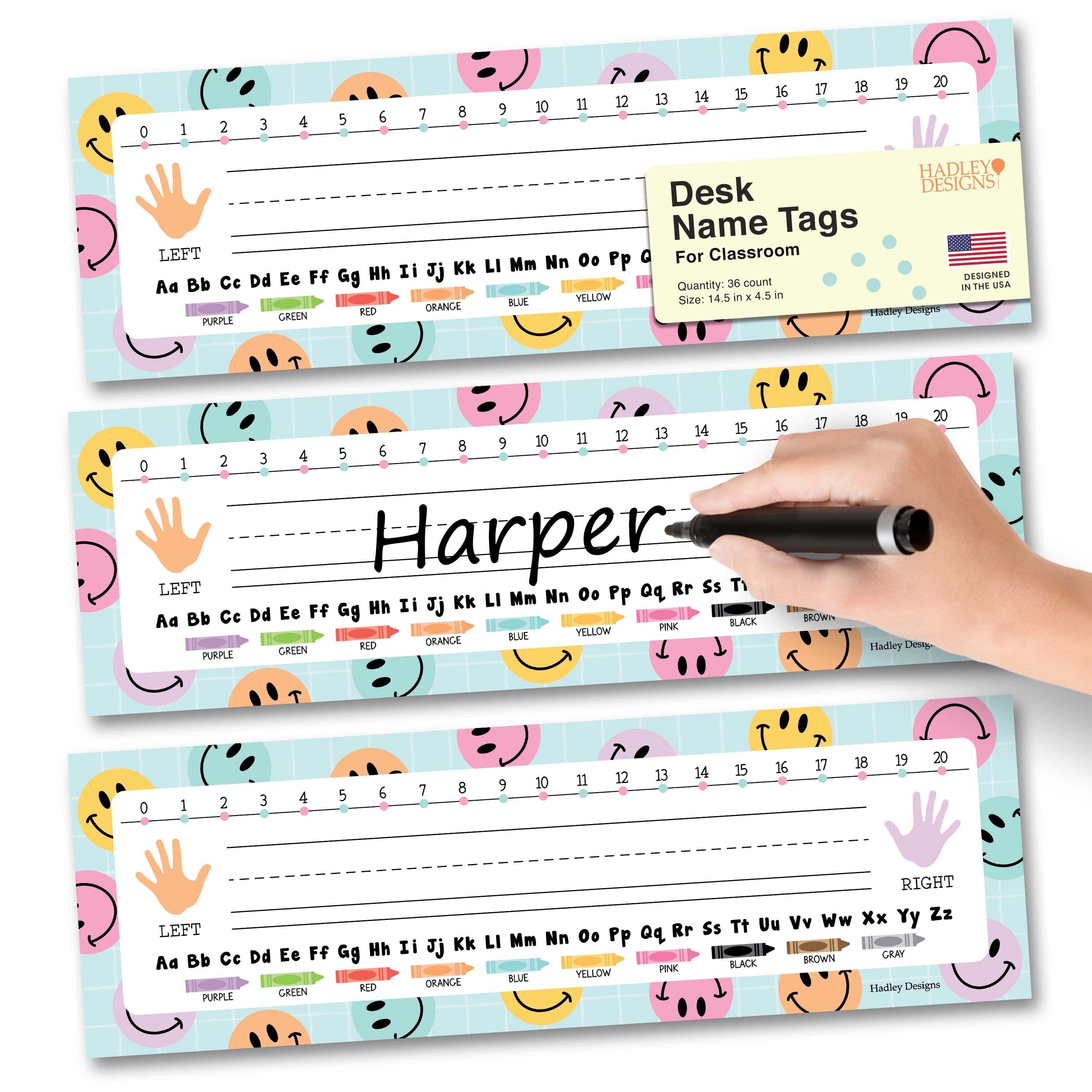 Classroom Name Plates | Set of 36 | Classroom Supplies