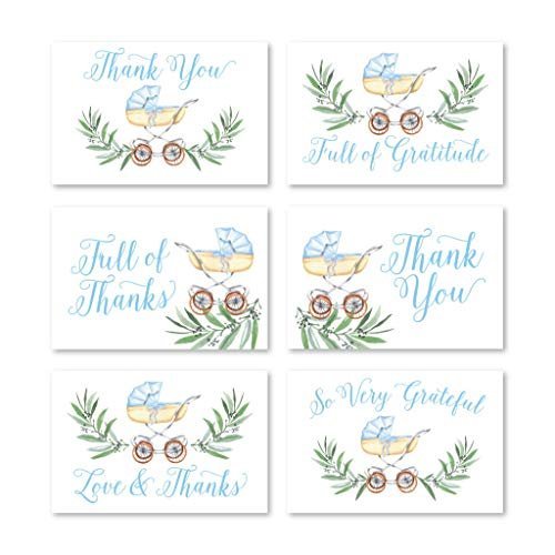 Folded Thank You Cards | Set of 24 | Baby Shower