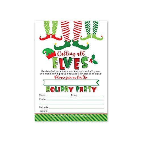 Winter Party Invitations | Set of 25 | Cards & Party