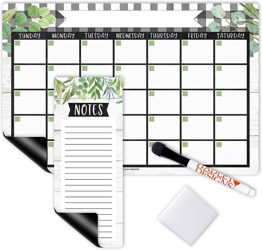 Farmhouse Magnetic Calendar | Dry-Erase | Calendars & Planners