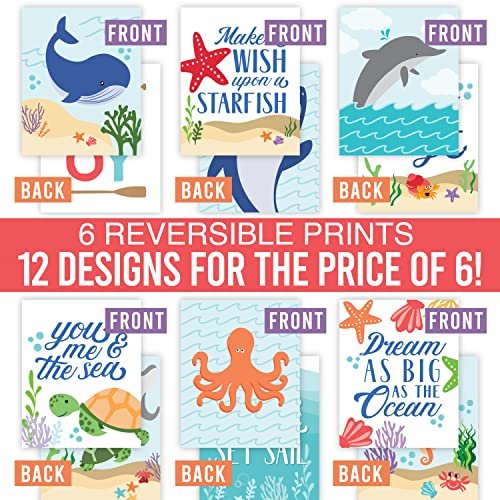 Ocean Children's Wall Art | Set of 6 | Home Decor