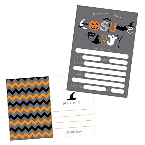 Halloween Party Invitations | Set of 50 | Cards & Party