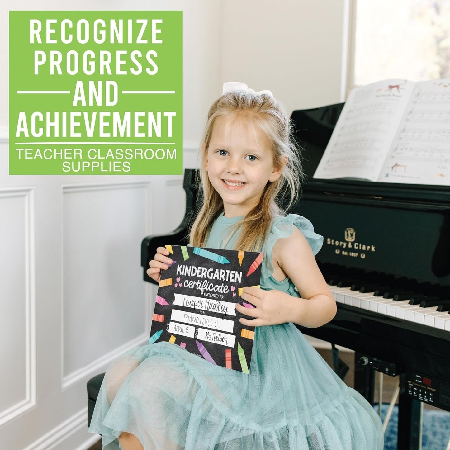 Colorful Kindergarten Certificate of Achievement | Set of 25 | Awards