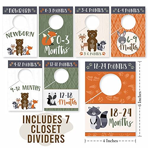 Baby Closet Dividers | Set of 7 | Nursery Decor