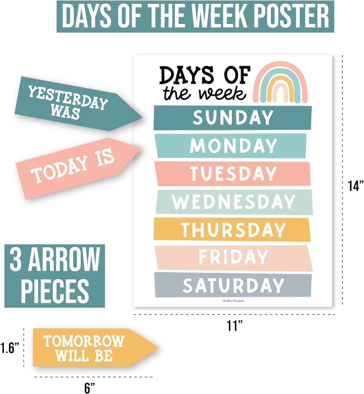 Boho Muted Classroom Calendar | Bulletin Board | Classroom Supplies