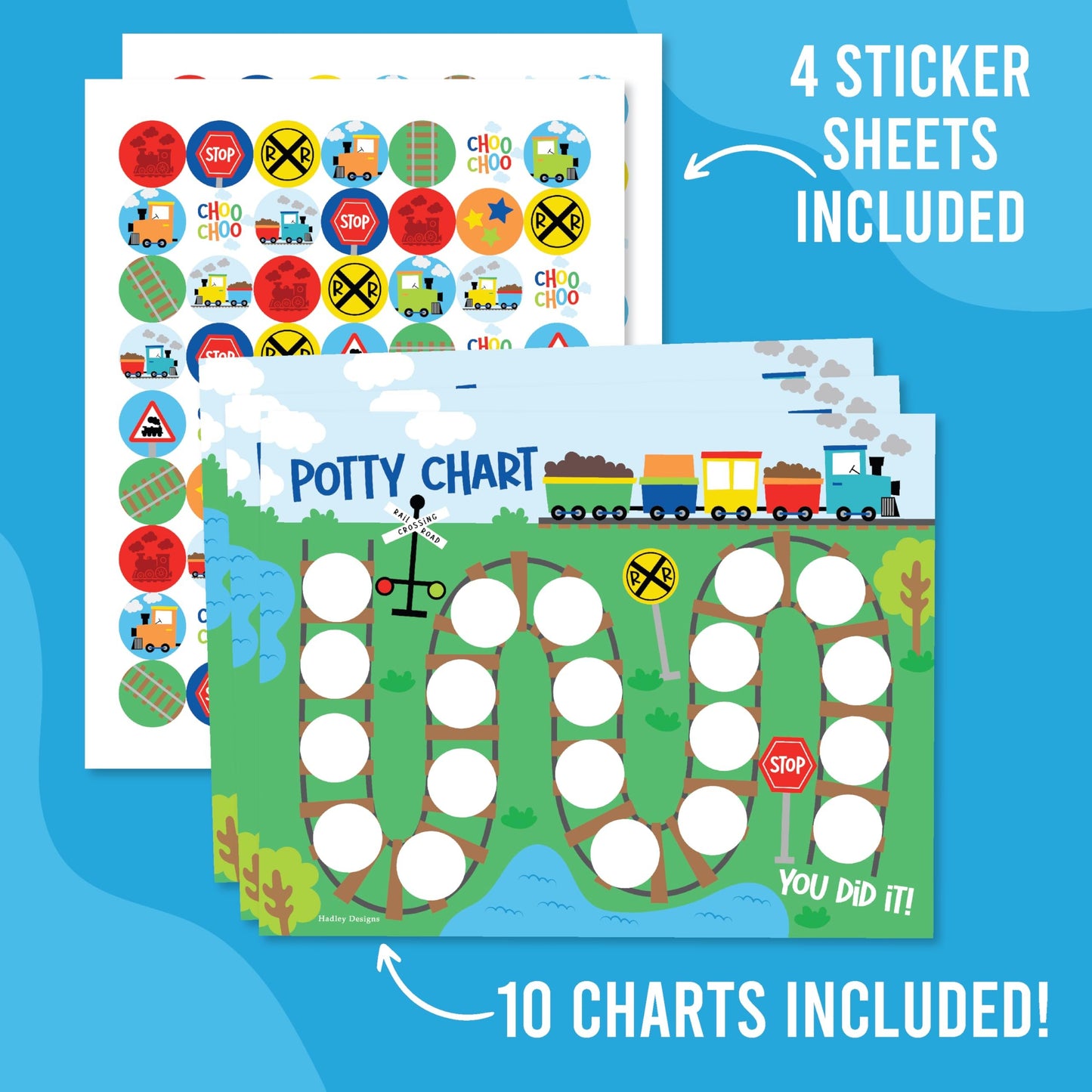 Train Potty Training Chart | Sticker Charts | Early Education