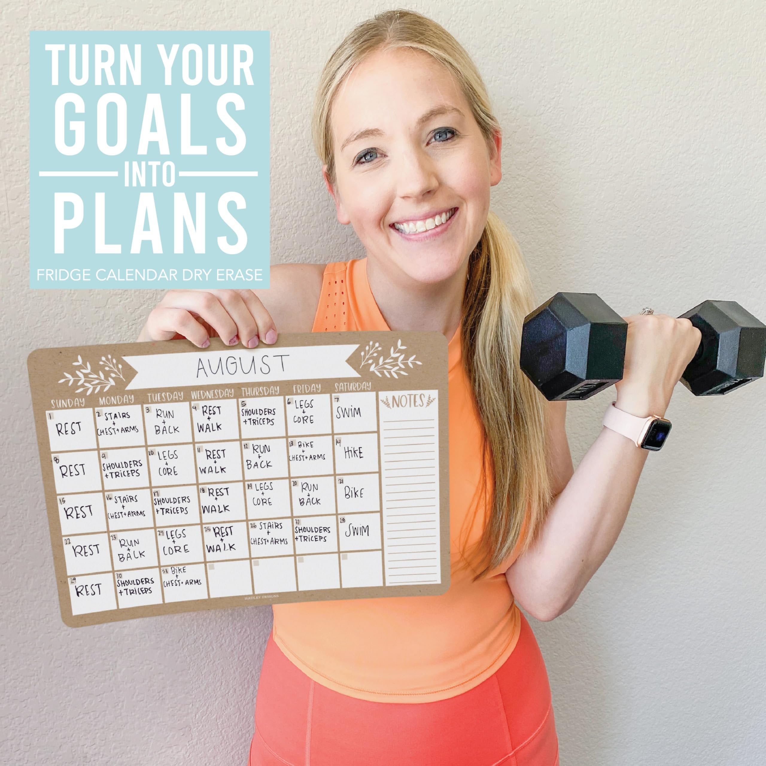 Magnetic Monthly Calendar | Fridge Magnet | Home Organization