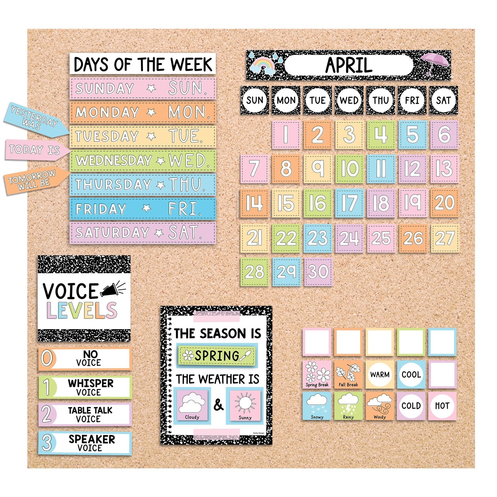 Classroom Calendar | Bulletin Board | Classroom Supplies